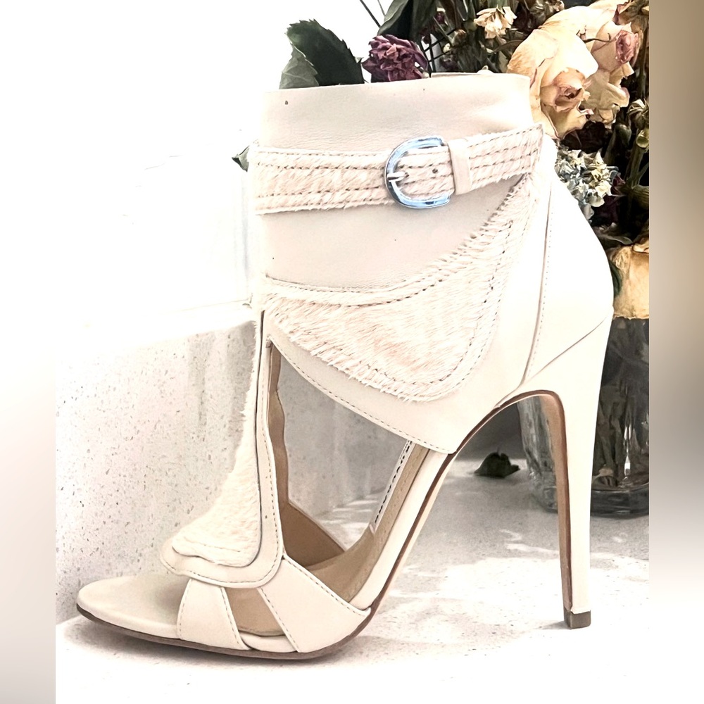 Camilla Skovgaard Leather & Calf Hair High Heeled Sandals